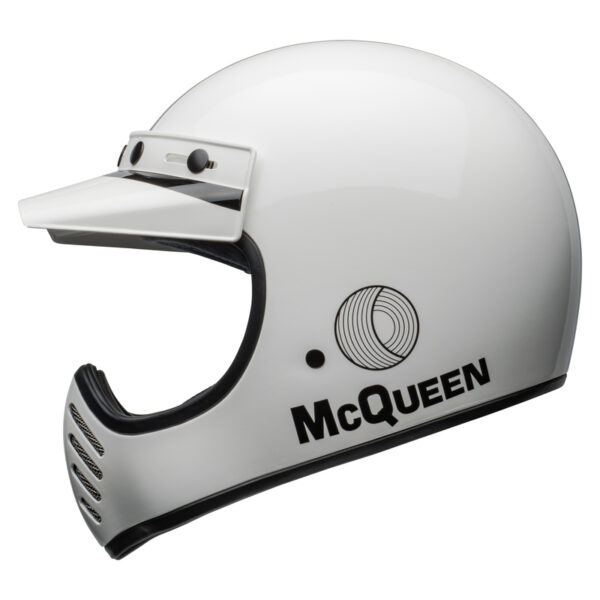 Kask BELL MOTO-3 ECE6 SMQ AGS WHITE/BLACK - obrazek 2