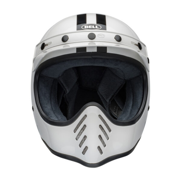 Kask BELL MOTO-3 ECE6 SMQ AGS WHITE/BLACK - obrazek 5