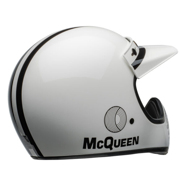 Kask BELL MOTO-3 ECE6 SMQ AGS WHITE/BLACK - obrazek 6