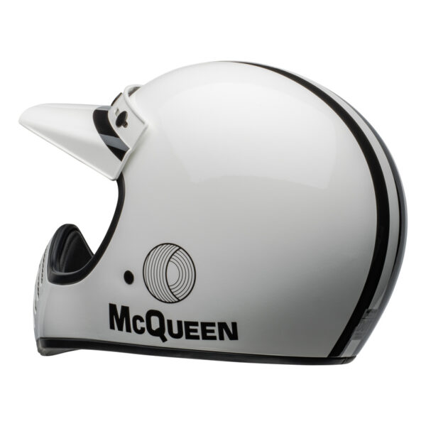 Kask BELL MOTO-3 ECE6 SMQ AGS WHITE/BLACK - obrazek 7