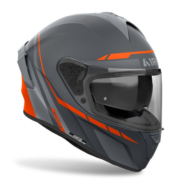 Kask AIROH SPARK 2 SPINNER ORANGE MATT - obrazek 2