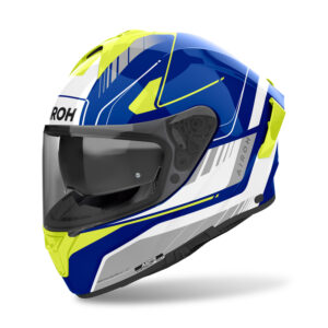 Kask AIROH SPARK 2 CHRONO BLUE/YELLOW GLOSS