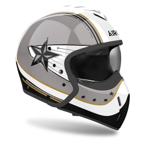 Kask AIROH J110 COMMAND GOLD GLITTER - obrazek 2
