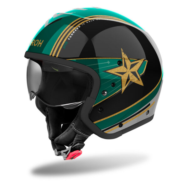 Kask AIROH J110 COMMAND MINT GREEN GLOSS - obrazek 5