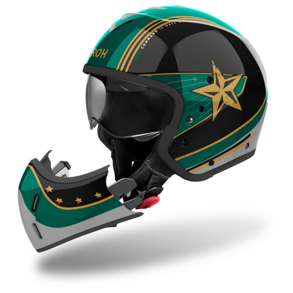 Kask AIROH J110 COMMAND MINT GREEN GLOSS - obrazek 6