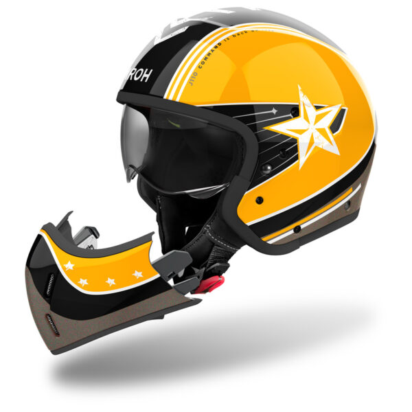 Kask AIROH J110 COMMAND YELLOW GLOSS - obrazek 6