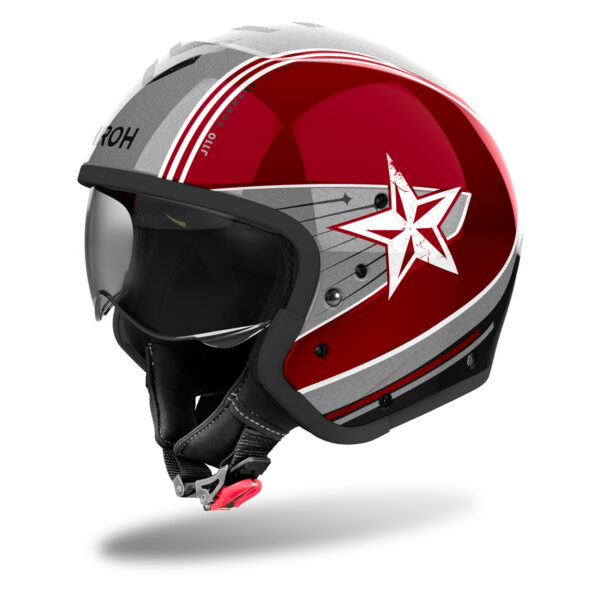 Kask AIROH J110 COMMAND BURGUNDY GLOSS - obrazek 5
