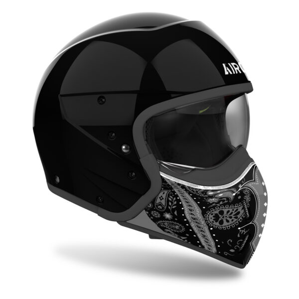 Kask AIROH J110 PAESLY BLACK GLOSS - obrazek 2