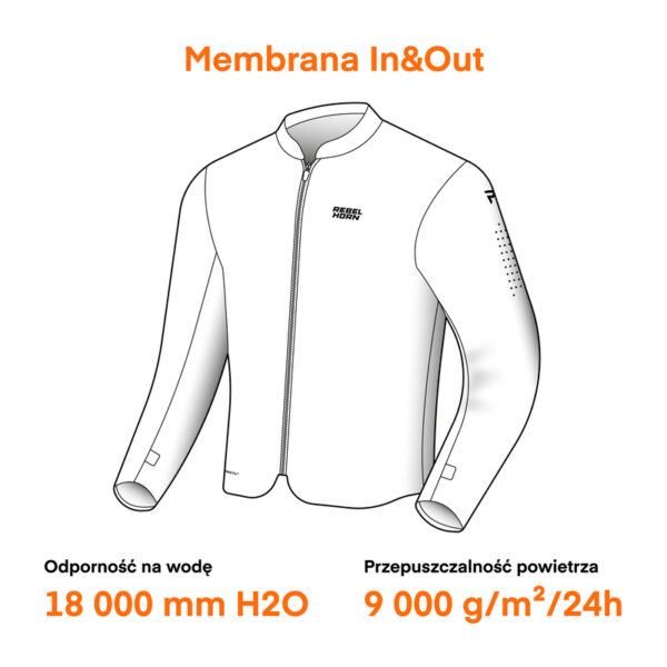 Membrana uniwersalna REBELHORN IN&OUT HYDRASHIELD PRO FLUO YELLOW - obrazek 3