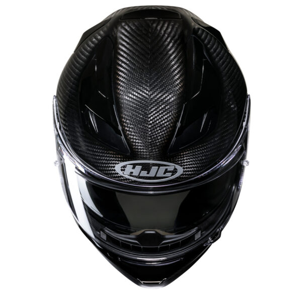 Kask HJC F71 SOLID CARBON BLACK - obrazek 4