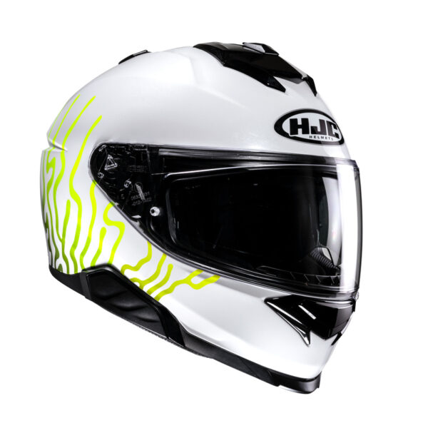 Kask HJC I71 CELOS WHITE/BLACK - obrazek 4
