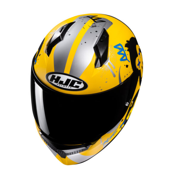 Kask HJC C10 GETI YELLOW/SILVER - obrazek 2