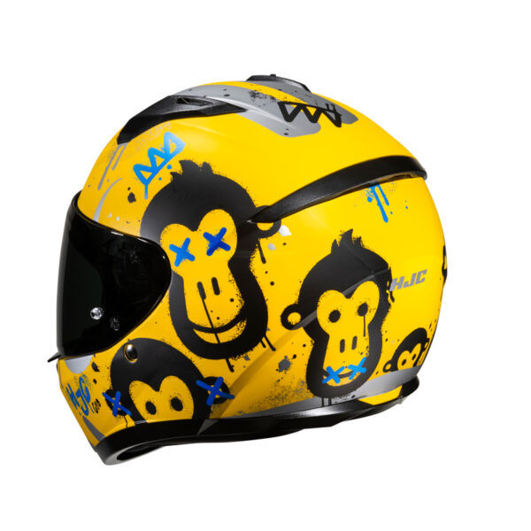 Kask HJC C10 GETI YELLOW/SILVER - obrazek 3