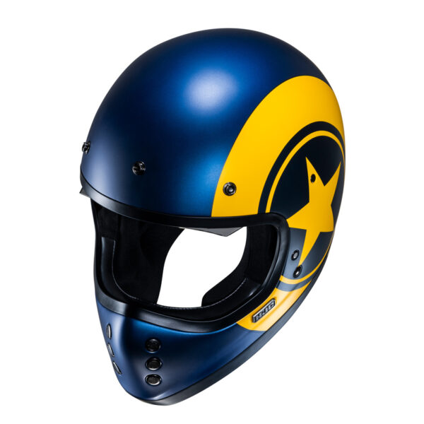 Kask HJC V60 NYX BLUE/YELLOW - obrazek 4