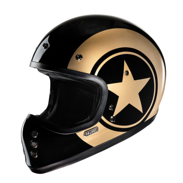 Kask HJC V60 NYX BLACK/GOLD - obrazek 2