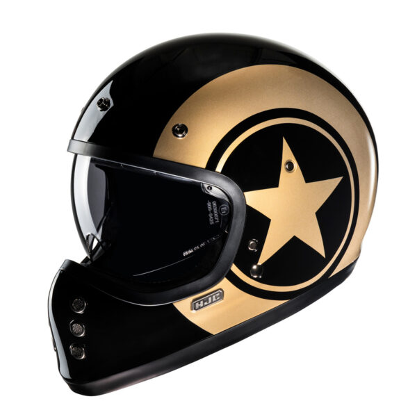Kask HJC V60 NYX BLACK/GOLD - obrazek 3