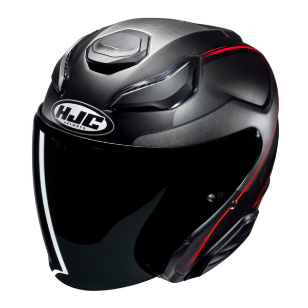 Kask HJC F31 LUDI BLACK/RED - obrazek 4