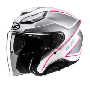 Kask HJC F31 LUDI SILVER/WHITE