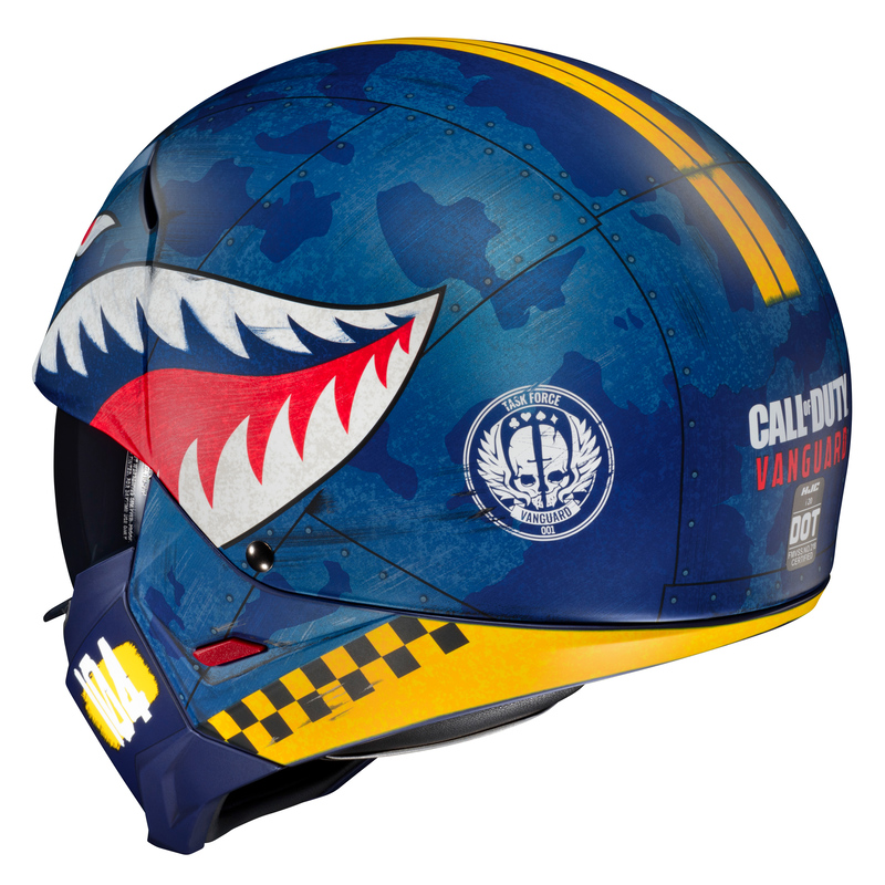 Kask HJC I20 VANGUARD CALL OF DUTY BLUE/YELLOW - obrazek 2