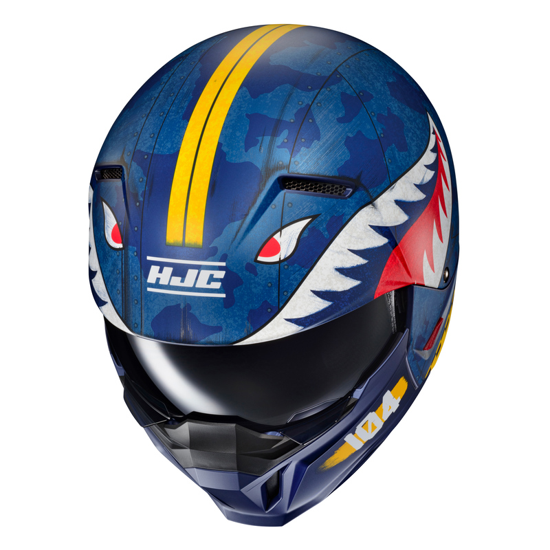 Kask HJC I20 VANGUARD CALL OF DUTY BLUE/YELLOW - obrazek 5