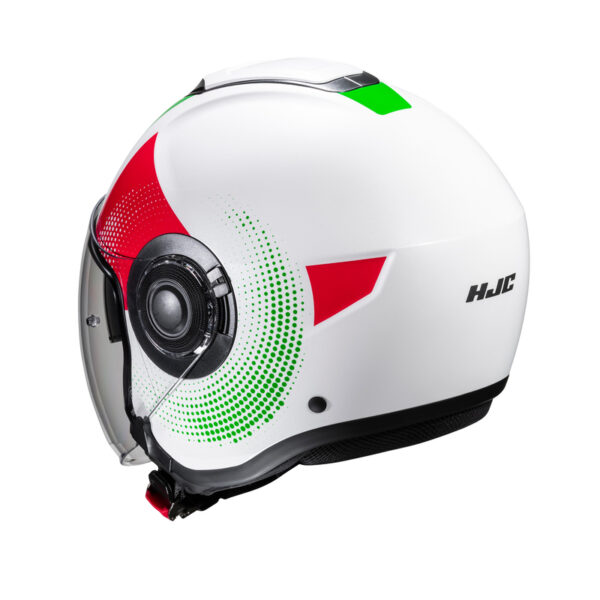 Kask HJC I40N PYLE WHITE/GREEN - obrazek 2