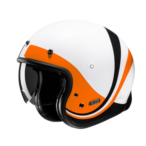 Kask HJC V31 EMGO WHITE/ORANGE - obrazek 2