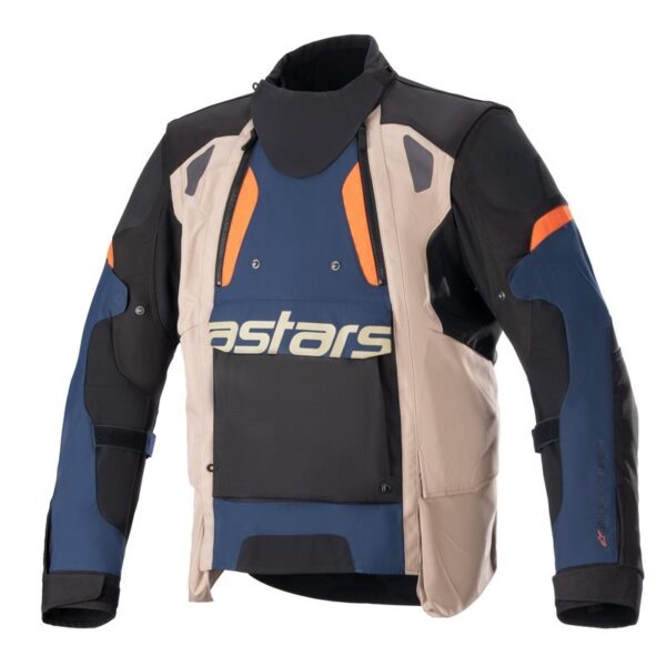 Kurtka tekstylna ALPINESTARS HALO DRYSTAR DARK BLUE DARK KHAKI FLAME ORA