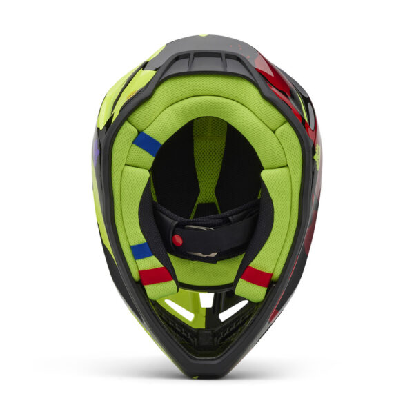 Kask FOX V3 THROTTLE FLUO YELLOW - obrazek 6