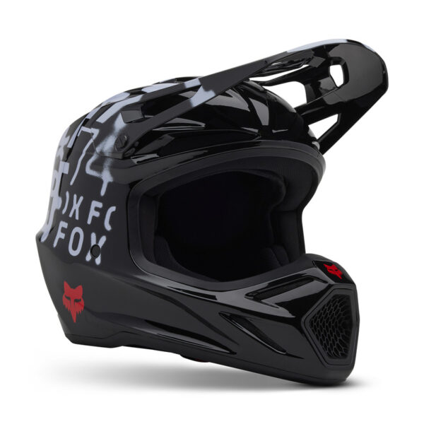 Kask FOX V3 SEVENTY4 BLACK - obrazek 2