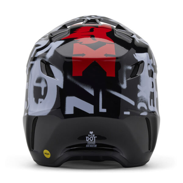 Kask FOX V3 SEVENTY4 BLACK - obrazek 3