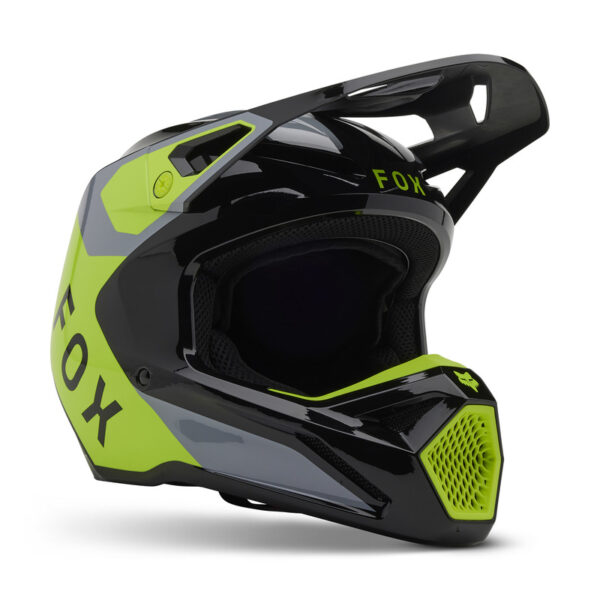Kask FOX V1 LEAN GREY/YELLOW - obrazek 2