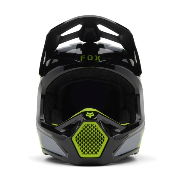 Kask FOX V1 LEAN GREY/YELLOW - obrazek 3