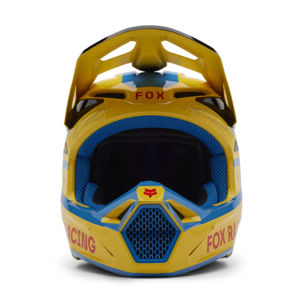 Kask FOX V1 RACE SPEC PALE YELLOW - obrazek 3