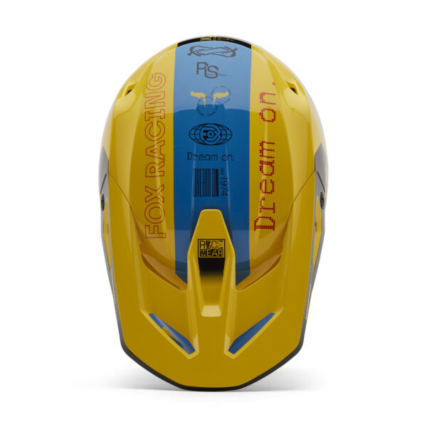Kask FOX V1 RACE SPEC PALE YELLOW - obrazek 2