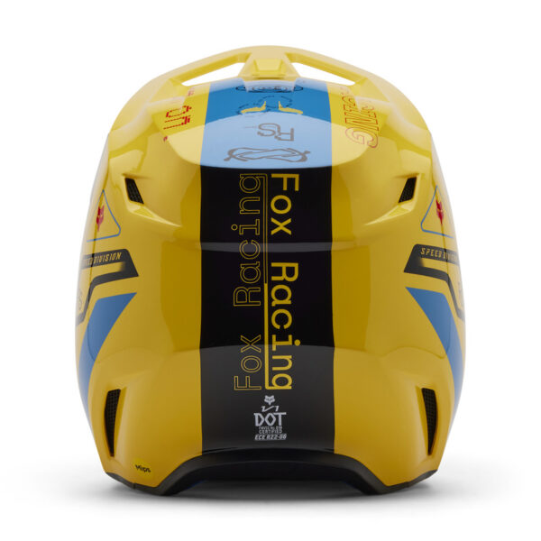 Kask FOX V1 RACE SPEC PALE YELLOW - obrazek 6