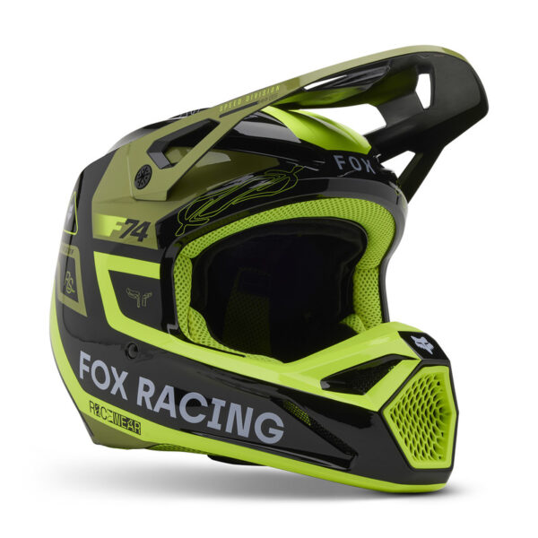 Kask FOX V1 RACE SPEC PALE GREEN - obrazek 3