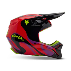 Kask FOX V1 EMOTION FLUO RED