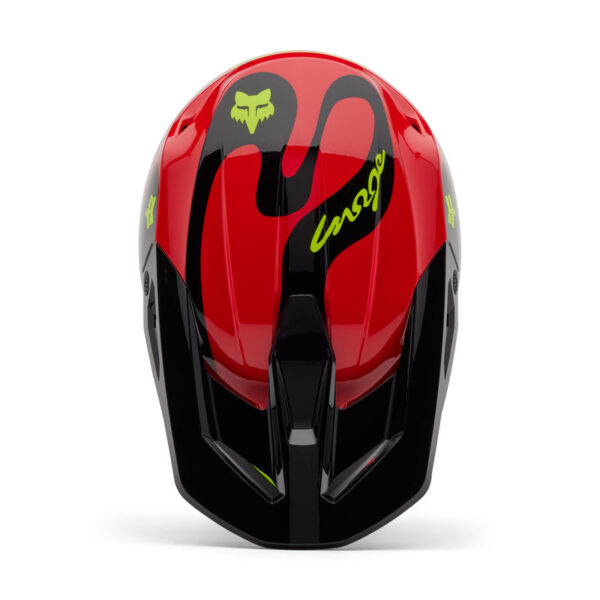Kask FOX V1 EMOTION FLUO RED - obrazek 2