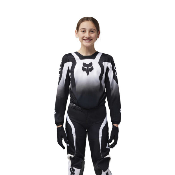 Bluza FOX JUNIOR 180 LEAN BLACK/WHITE - obrazek 3