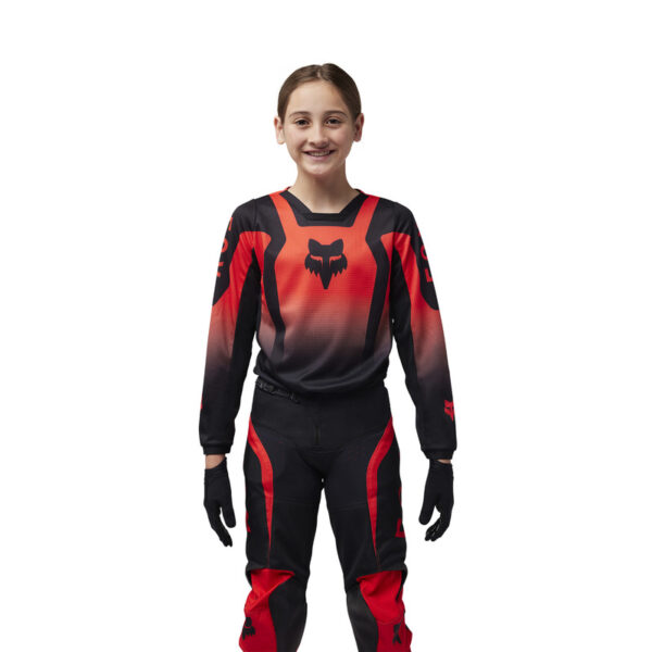 Bluza FOX JUNIOR 180 LEAN FLUO RED - obrazek 2