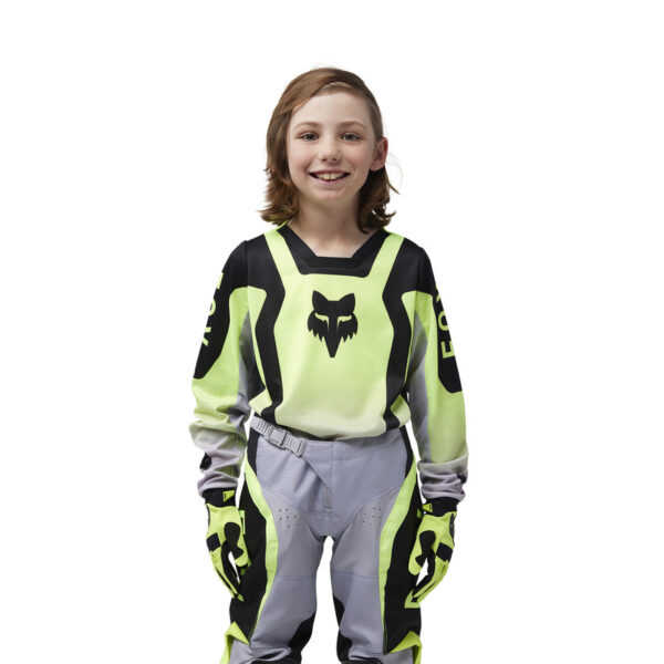 Bluza FOX JUNIOR 180 LEAN FLUO YELLOW - obrazek 3