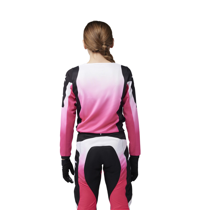 Spodnie motocyklowe junior FOX GIRLS 180 LEAN BLACK PINK - obrazek 2