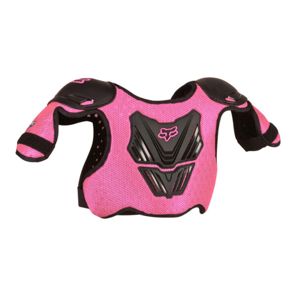 Ochraniacz klatki piersiowej FOX JUNIOR PEEWEE TITAN ROOST DEFLECTOR BLACK/PINK - obrazek 2