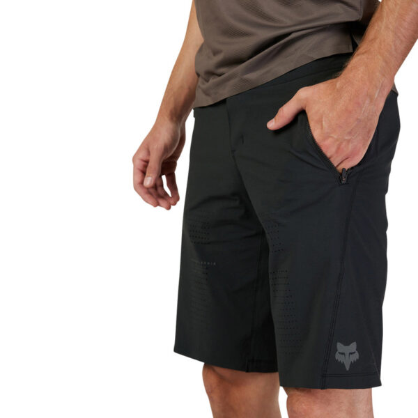 Spodenki rowerowe FOX FLEXAIR W/ LINER BLACK - obrazek 6