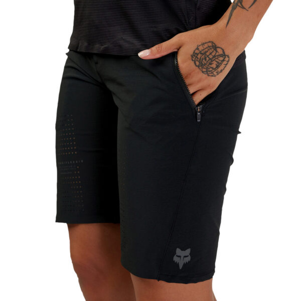 Spodenki rowerowe FOX LADY FLEXAIR BLACK - obrazek 4