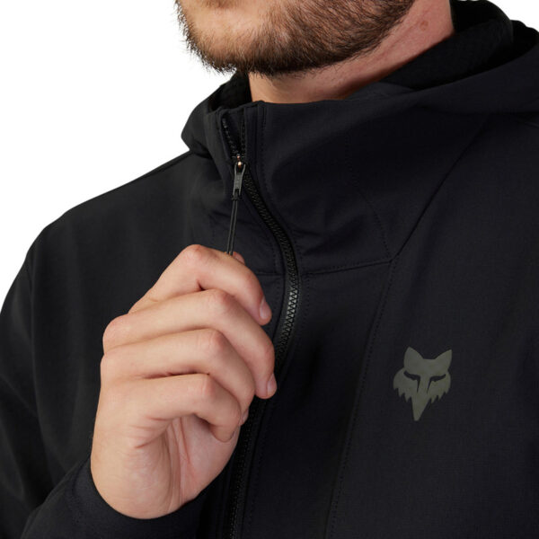 Bluza rowerowa z kapturem FOX RANGER FIRE BLACK - obrazek 5