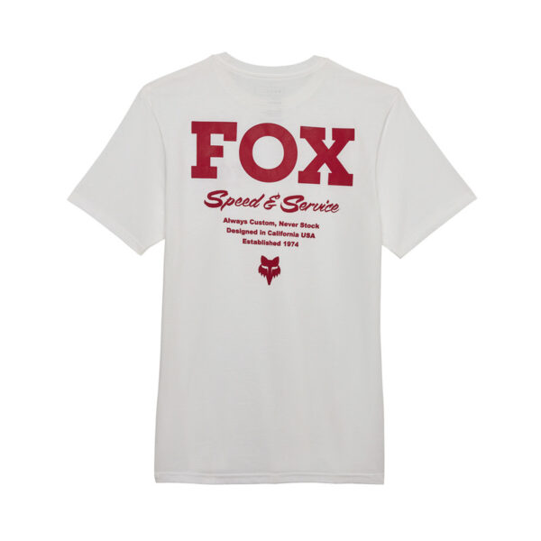T-shirt FOX SPEED SERVICE PREM OPTIC WHITE - obrazek 2