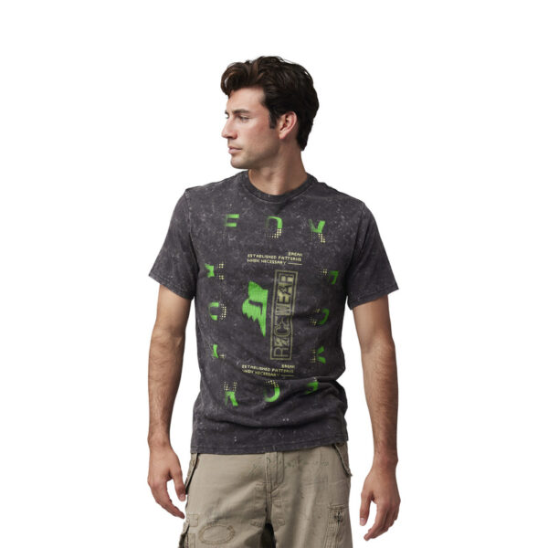 T-shirt FOX THROTTLE PREM BLACK - obrazek 3
