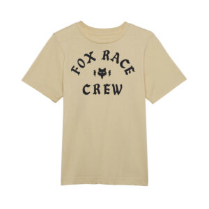T-shirt FOX JUNIOR RACE CREW CREAM