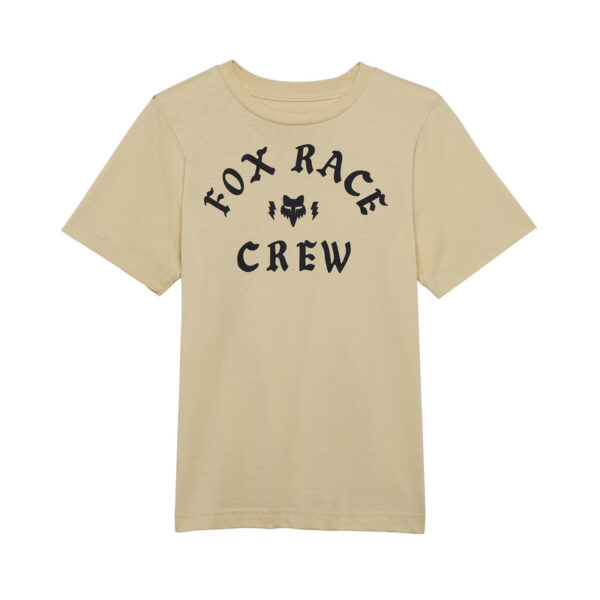 T-shirt FOX JUNIOR RACE CREW CREAM